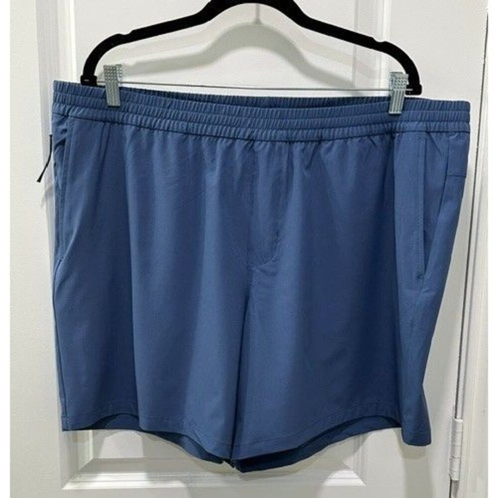 NWT GapFit Men's Stretch Woven Athletic Shorts, Size XXL, Blue Lightweight